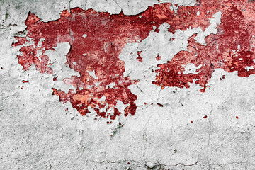 Texture of a concrete wall with cracks and scratches which can be used as a background