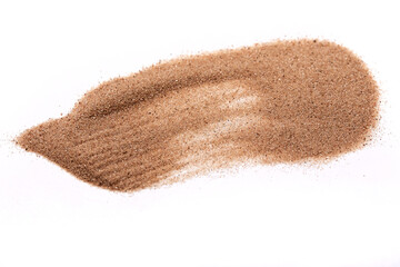 sand on the white background