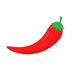 Chili vector on white background. Pepper cartoon vector. symbol. logo design.