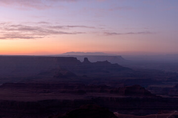 Sunrise desert landscape Southwest USA