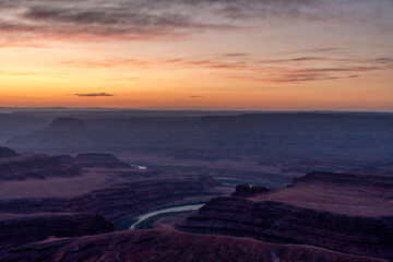 Sunrise desert landscape Southwest USA
