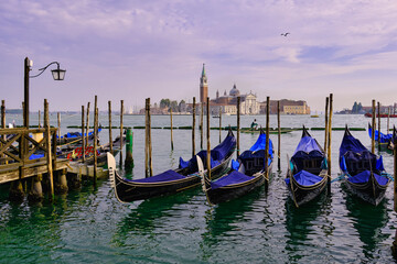 Gondolas and San Giorgio Maggiore