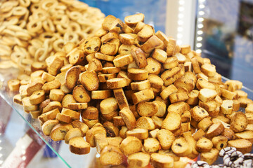 Confectionery on a shelves