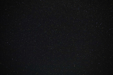 Starry sky in the dark of August night