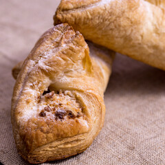 puff pastry cake with nuts