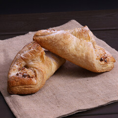 puff pastry cake with nuts