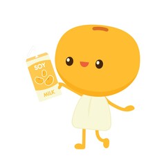 Soybean vector. Soybean character design.