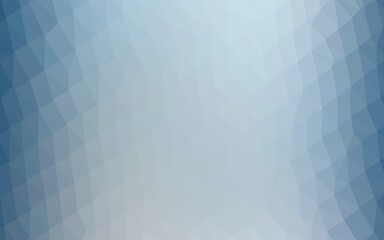Fototapeta premium Light BLUE vector triangle mosaic cover.