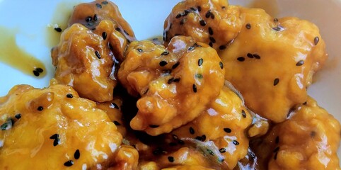 Chinese Cooking Dish Sesame Chicken