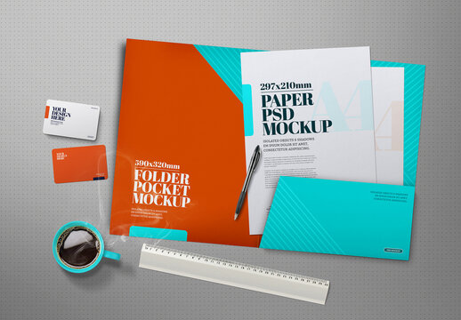 Folder Pocket Mockup