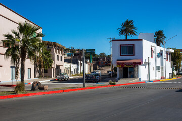Empty streets in Guaymas, Mexico