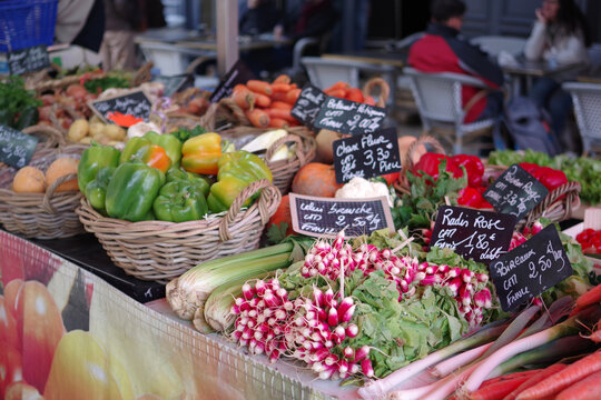 Etal d'un march&eacute; fran&ccedil;ais