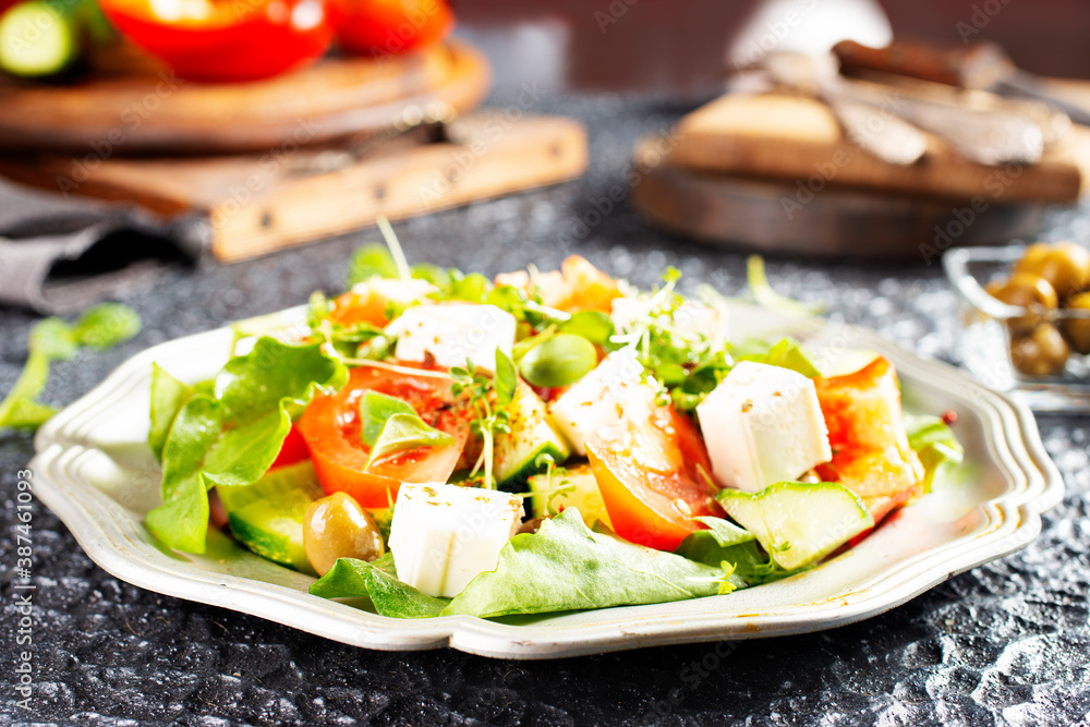 Wall mural salad