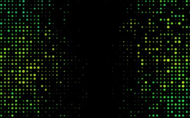 Dark Green, Yellow vector layout with circle shapes.