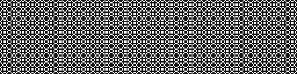 Fototapeta premium Abstract Cross Pattern Dots Logo generative computational art illustration