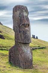  Close up Moai Easter Island Chile