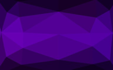 Obraz premium Dark Purple vector abstract mosaic backdrop.