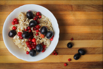 healthy food Breakfast with berries