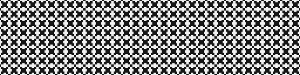 Fototapeta premium Abstract Cross Pattern Dots Logo generative computational art illustration