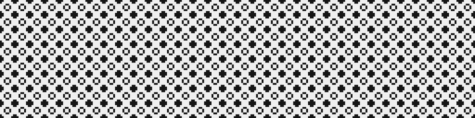 Fototapeta premium Abstract Cross Pattern Dots Logo generative computational art illustration