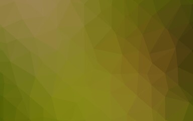 Light Green, Yellow vector polygonal pattern.