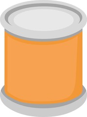 Vector illustration of a supermarket can