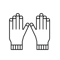 winter gloves icon element of winter clothes icon for mobile concept and web apps. Thin line winter gloves icon can be used for web and mobile. Premium icon on white background