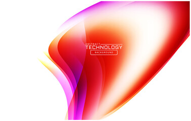 Abstract vector background, blue and green waved lines for brochure, website, flyer design. Transparent smooth wave.