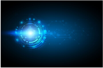 Futuristic and abstract background,Head up display concept.Vector EPS 10 illustration.