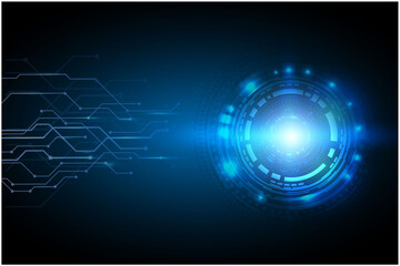 Futuristic and abstract background,Head up display concept.Vector EPS 10 illustration.