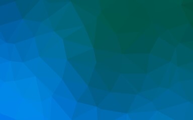 Light Blue, Green vector blurry triangle pattern.