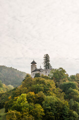 Arlesheim, Schloss Birseck, Burg, Wald, Ermitage, Landwirtschaft, Wald, Herbstfarben, Wanderweg, Herbst, Baselland, Schweiz