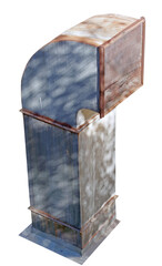 large shiny metal pipes