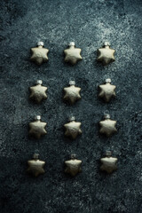 Christmas flat lay with ornament