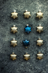 Christmas flat lay with ornament