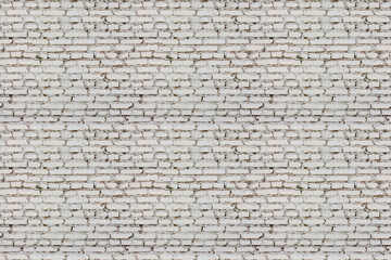 White brick wallpaper, seamless texture. Background for design and creativity. Rectangle photo