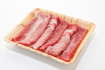 すき焼き用の牛肉肩ロース