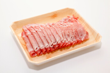 しゃぶしゃぶ用の豚肉ロース