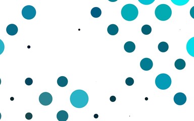 Light BLUE vector background with bubbles.