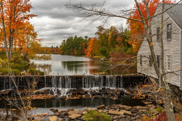 Fototapeta premium Harbor pond in Townsend 
