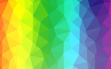 Fototapeta premium Light Multicolor, Rainbow vector low poly layout.