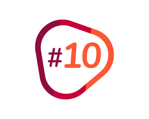 Number 10 image design, 10 logos