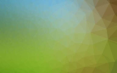 Light Blue, Green vector polygonal pattern.
