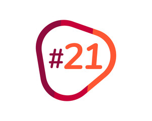 Number 21 image design, 21 logos