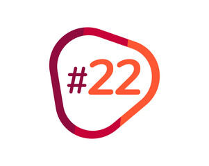 Number 22 image design, 22 logos