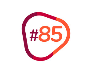 Number 85 image design, 85 logos