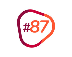 Number 87 image design, 87 logos