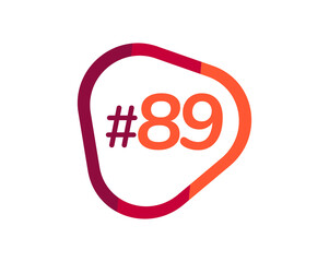 Number 89 image design, 89 logos
