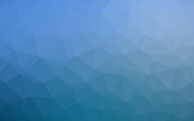 Light BLUE vector shining triangular background.
