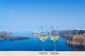 two glasses of wine
